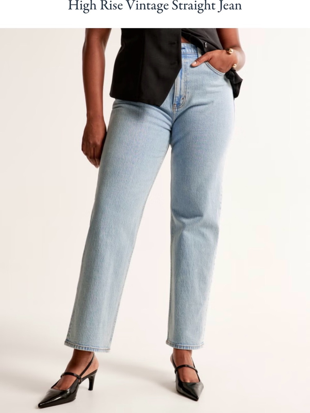 Abercrombie & Fitch High Rise Vintage Straight Jeans 30